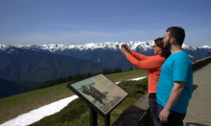 views from Hurricane Ridge on the Olympic Peninsula, WA