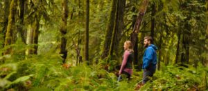 Couple Barnes Creek Trail Olympic National Park