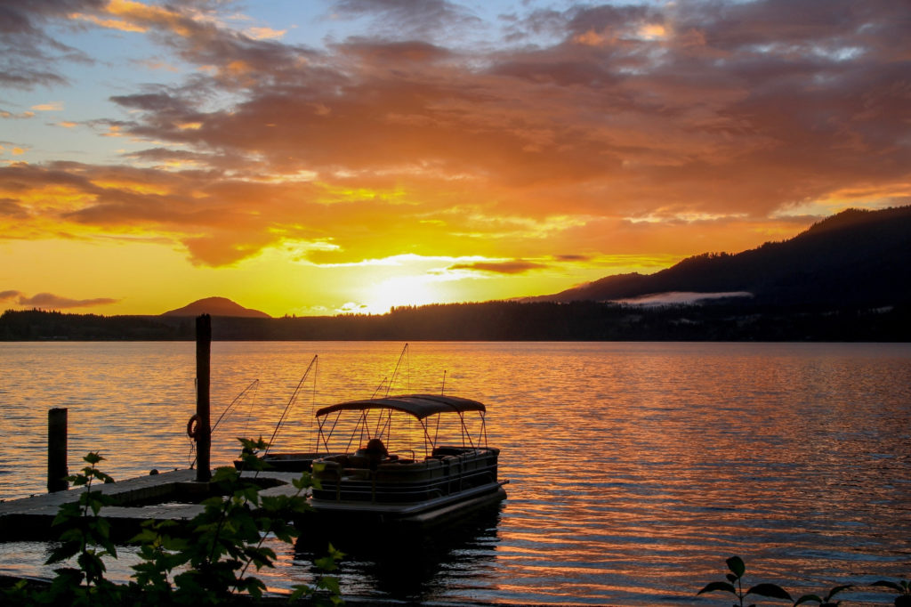 Lake Quinault sunset