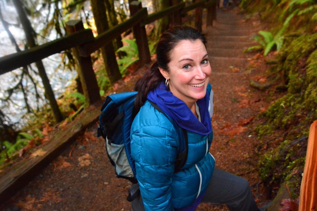 Marymere Falls trail in Olympic National Park