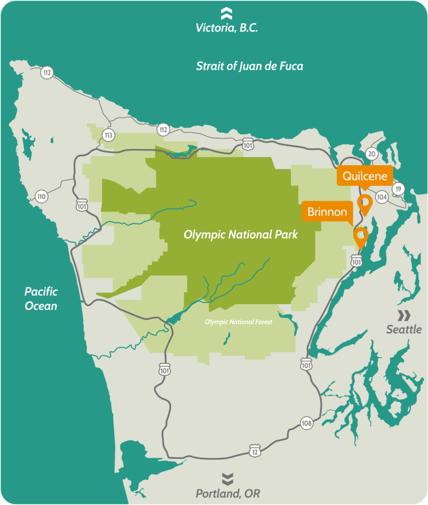 Map of Olympic Peninsula Destination Area