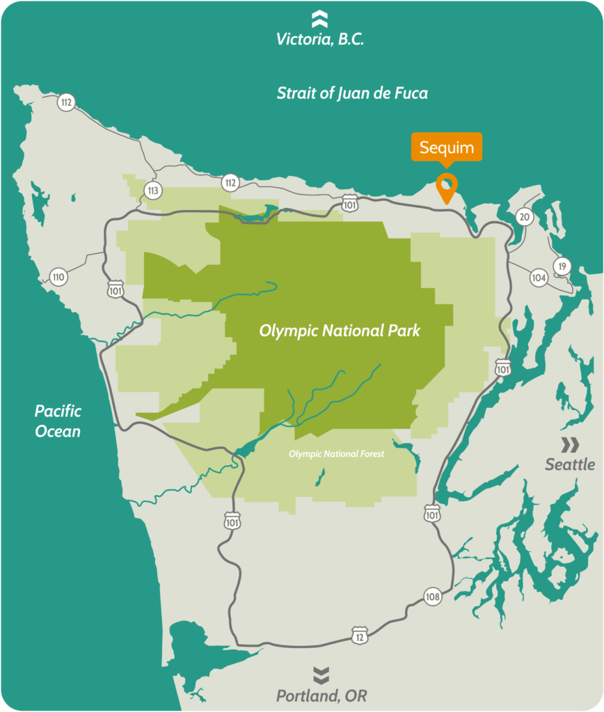 Map of Olympic Peninsula Destination Area