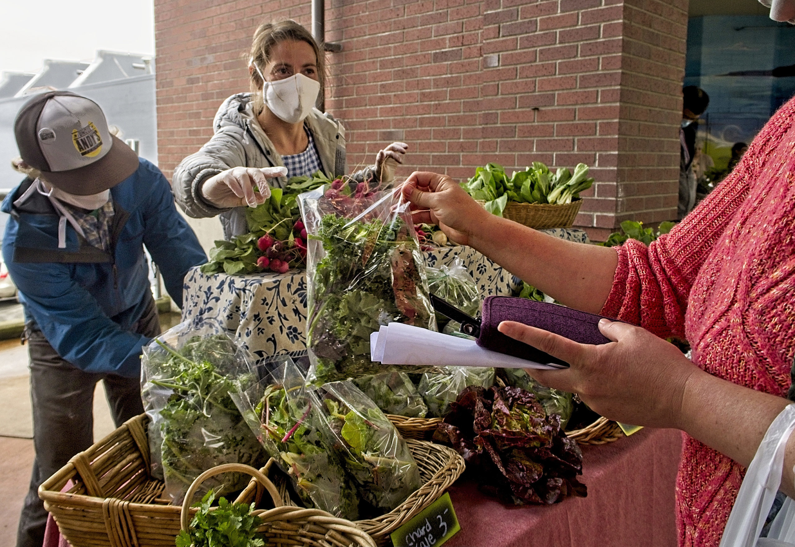 A farmers Market vendor