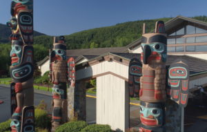 Jamestown S'Klallam Casino Totems on the Olympic Peninsula, WA