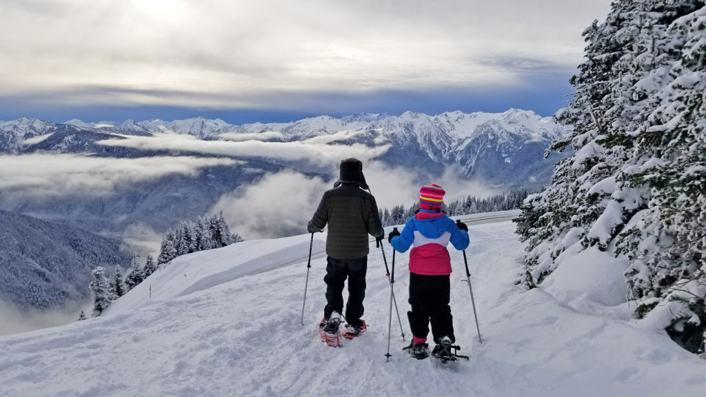 Cross-Country Skiers Hurricane Ridge in winter