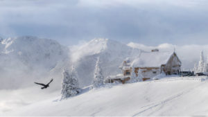 Hurricane Ridge Visitor Center in Winter