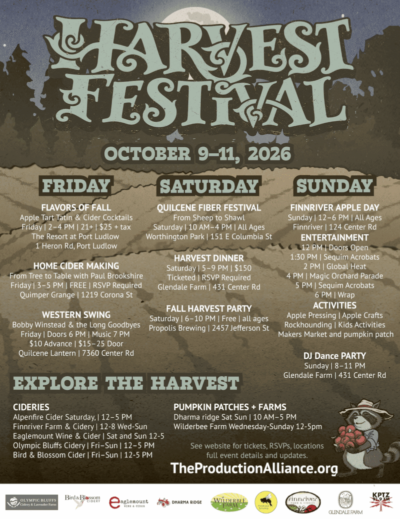 Harvest Festival in the Chimacum Valley on the Olympic Peninsula event poster