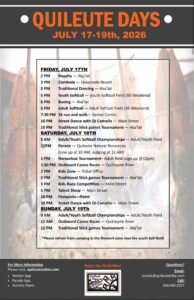Quileute Days Event Schedule