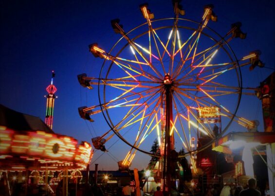 Grays Harbor County Fair photo of ferris wheel and carousel ride