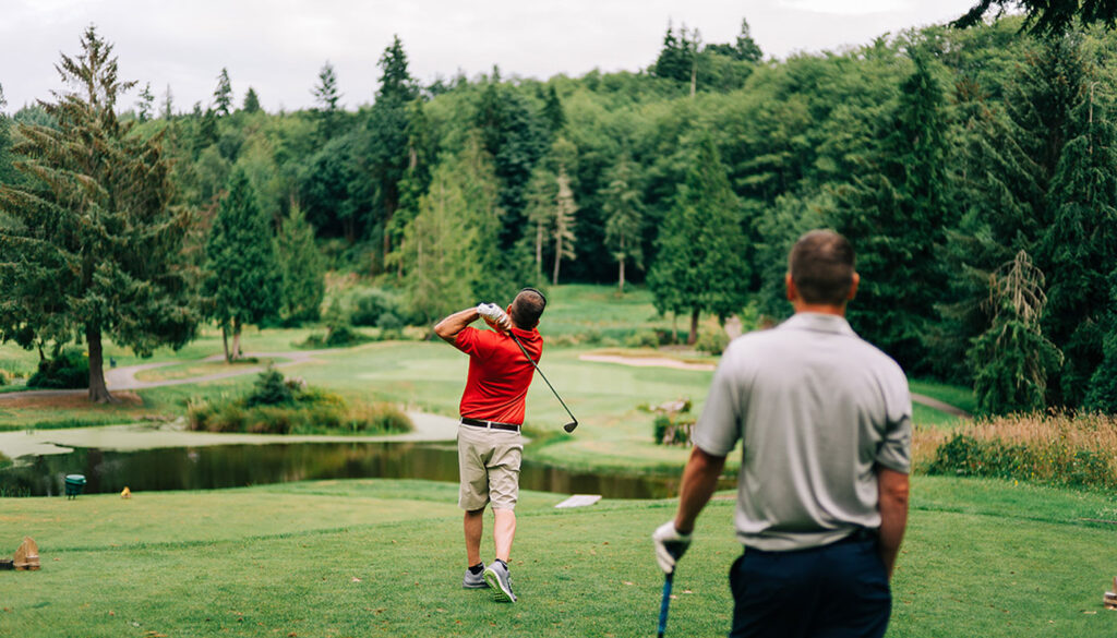 Golf at the Port Ludlow Golf Course on the Olympic Peninsula