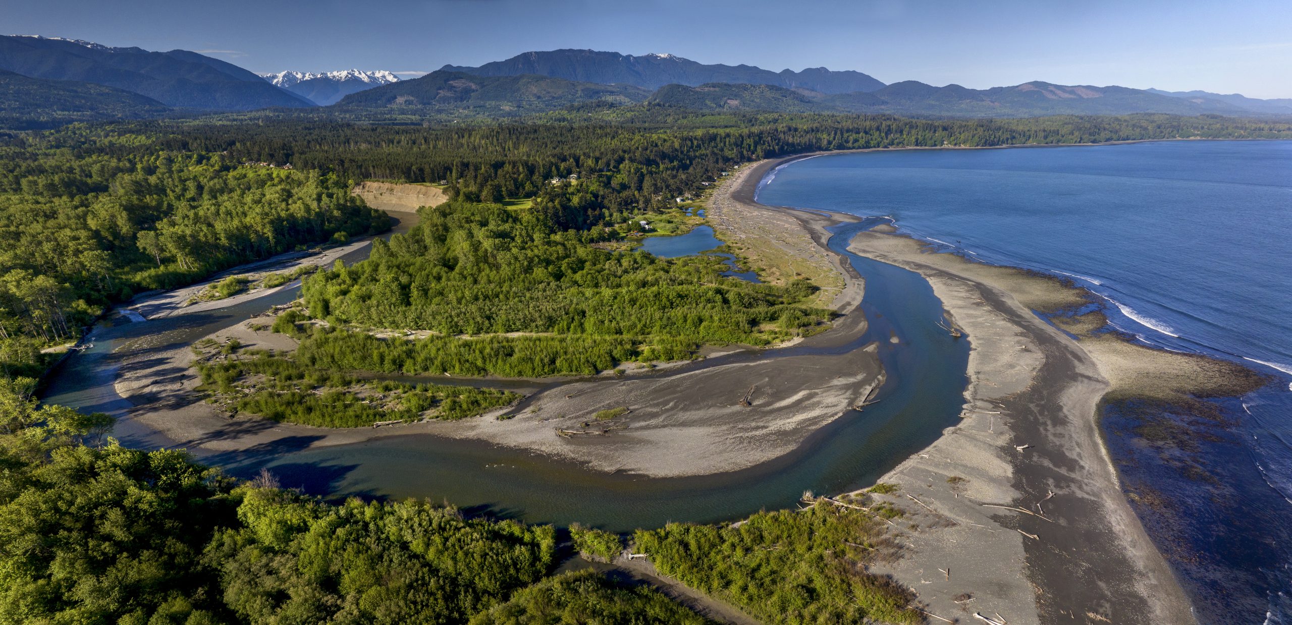 Photo of the mouth of the Elwha River - Olympic Peninsula, 
Washington State