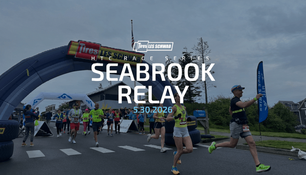 Seabrook Relay event photo showing racers cross the finish line