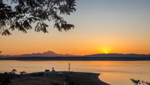 Photo of Point Wilson Lighthouse at Fort Worden State Park in Port Townsend