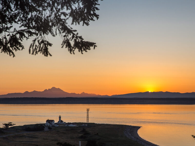 Photo of Point Wilson Lighthouse at Fort Worden State Park in Port Townsend