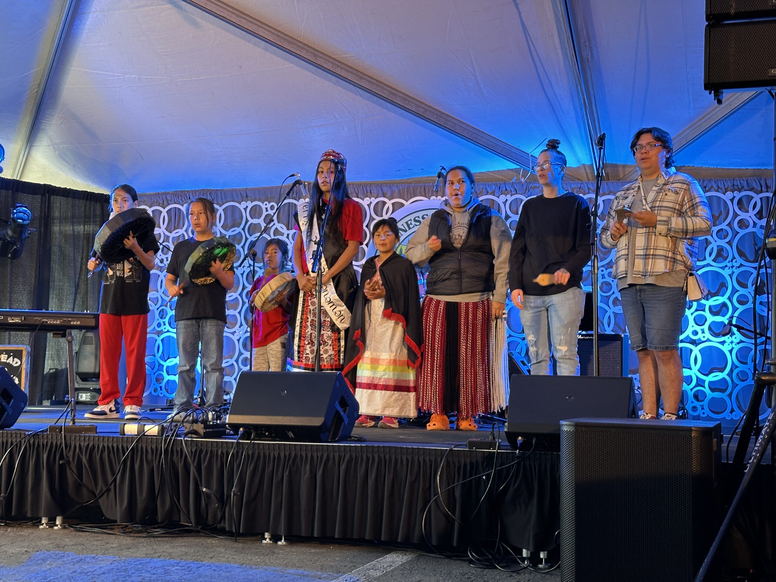Elwha Drum Group Performing at the Dungeness Crab Festival: Tribal and Cultural Traditions
