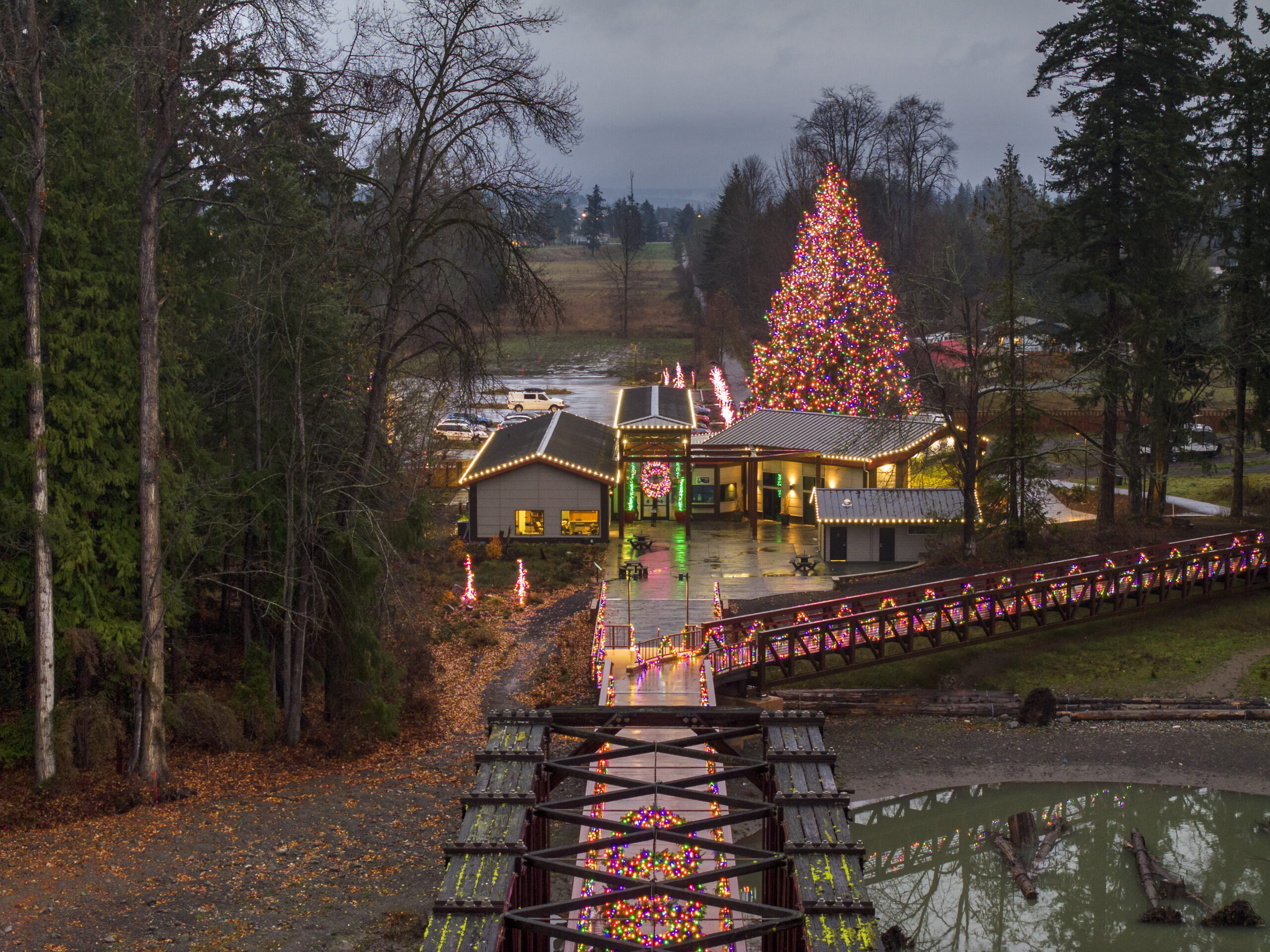 Photo of Dungeness River Trestle Bridge on the Olympic Peninsula in Washington -Discover Winter Wonders All Around the Olympic Peninsula