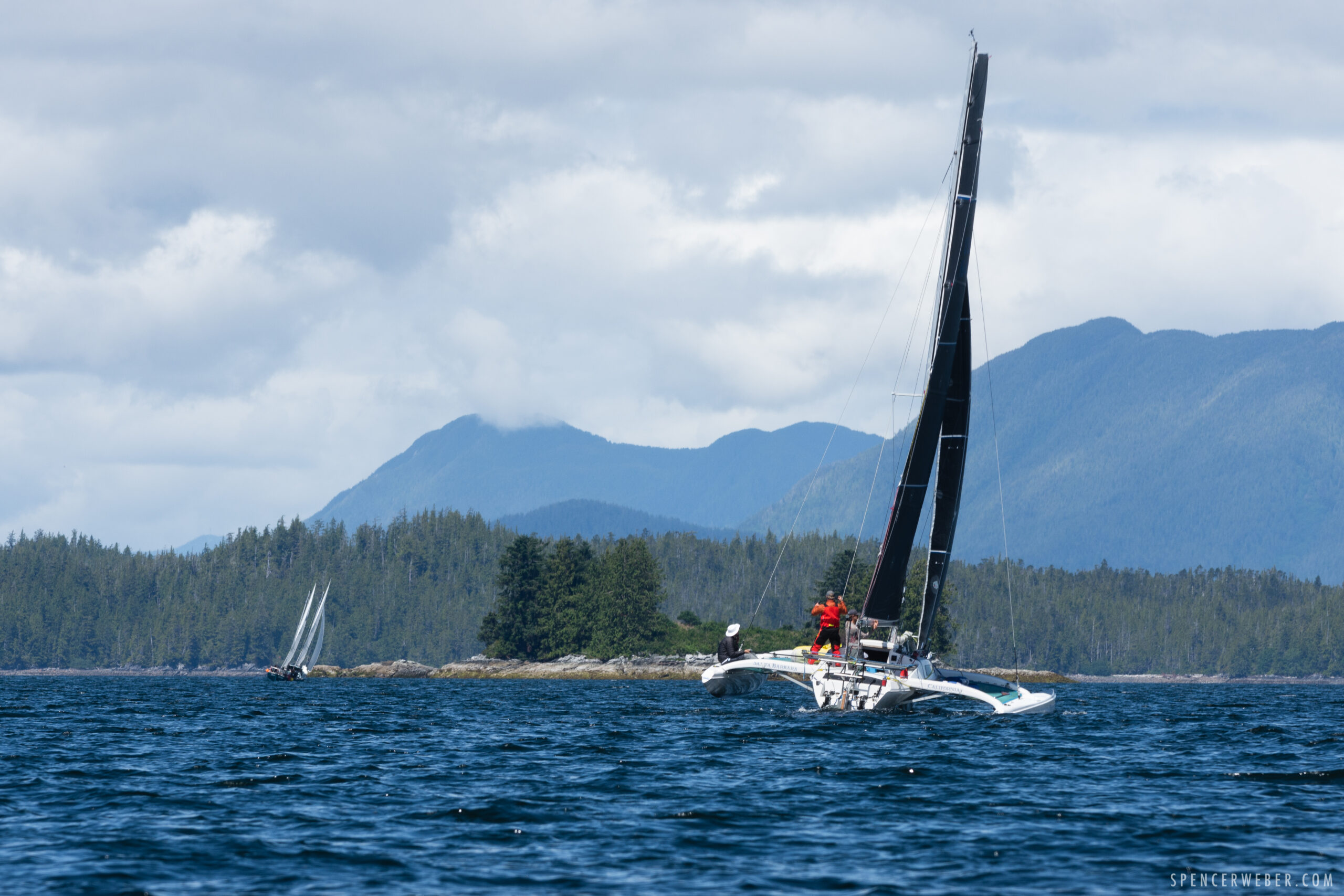 photo of boat in water during Race to Alaska race