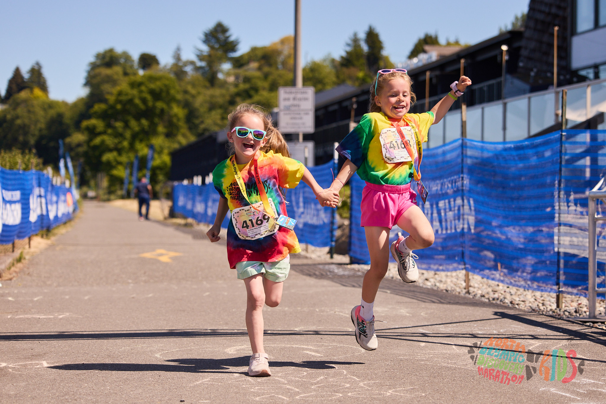 Photo of children running during North Olympic Discovery Marathon