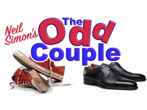 Event graphic for The Odd Couple play performance in Sequim, WA