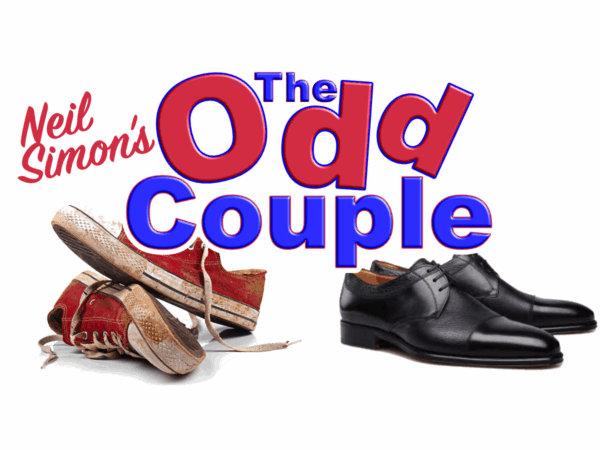 Event graphic for The Odd Couple play performance in Sequim, WA