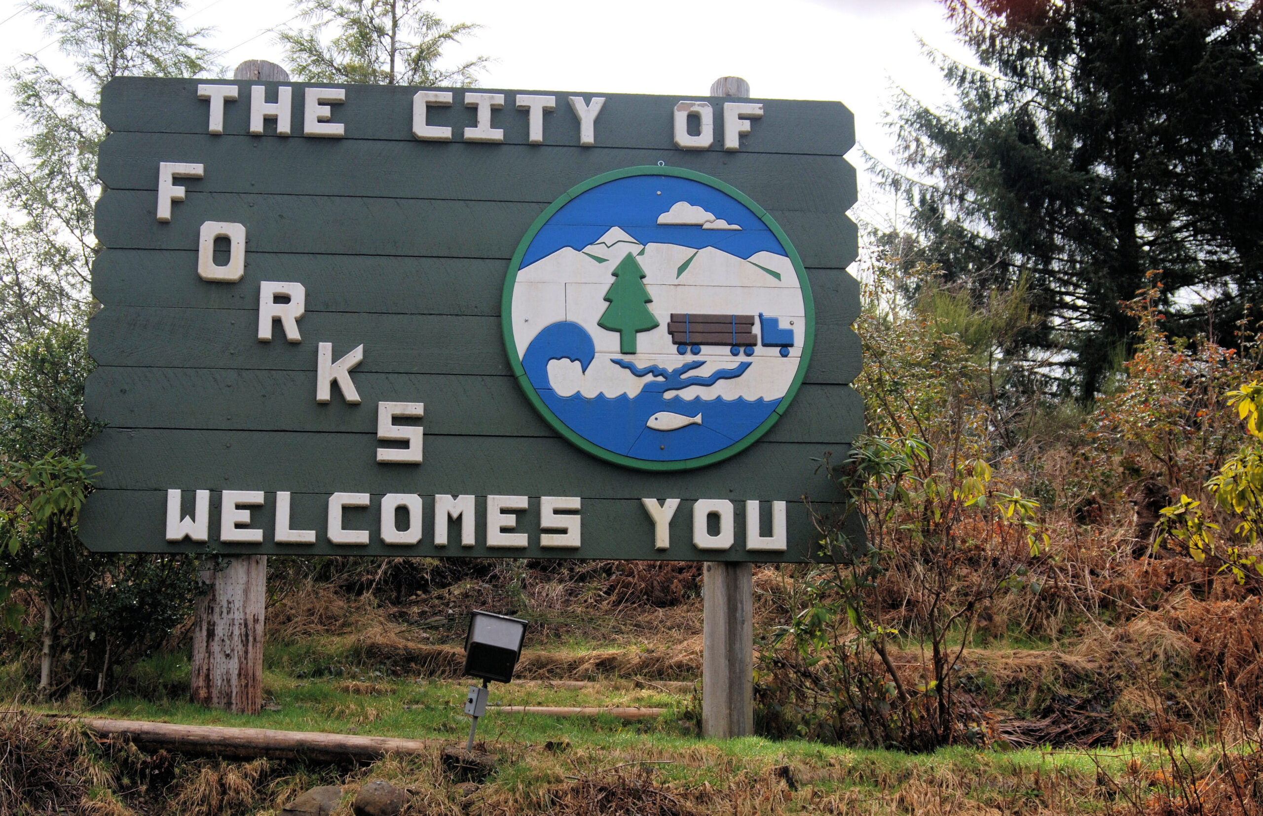 Welcome to Forks, WA sign | Where Forest Meet the Sea: Exploring Forks with Care