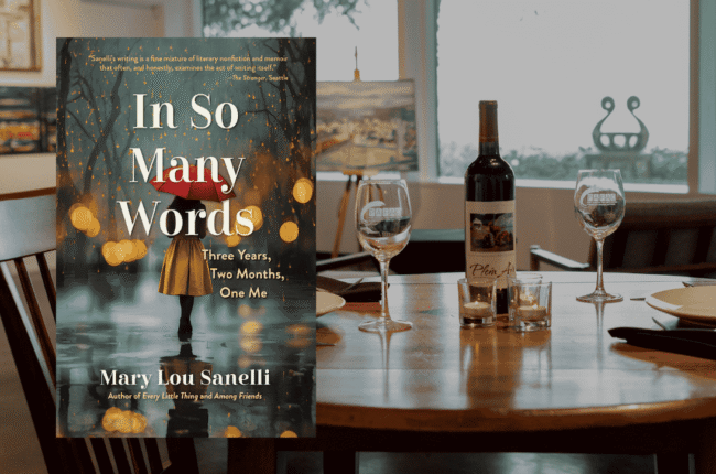 Wine and Words event at Port Angeles Fine Arts Center event graphic