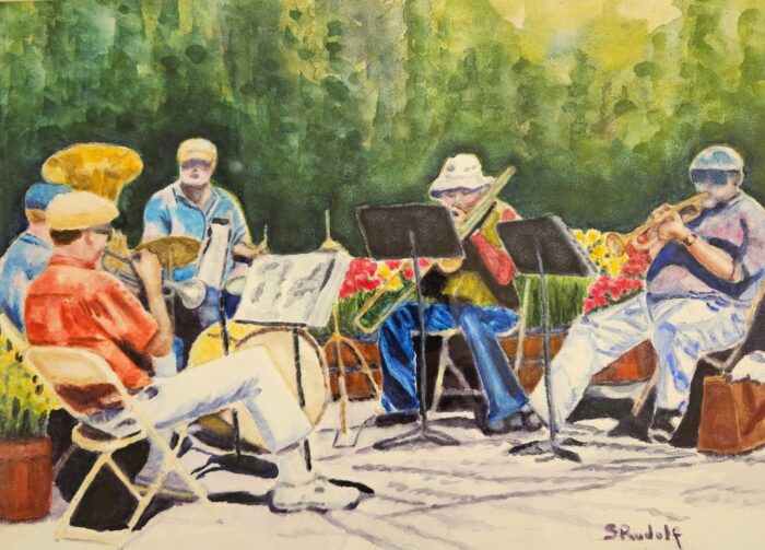 photo of painting that will be shown at Bayside Gallery in Port Hadlock, WA during The Magic of Water art showing