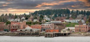 panoramic photo of downtown Port Townsend
