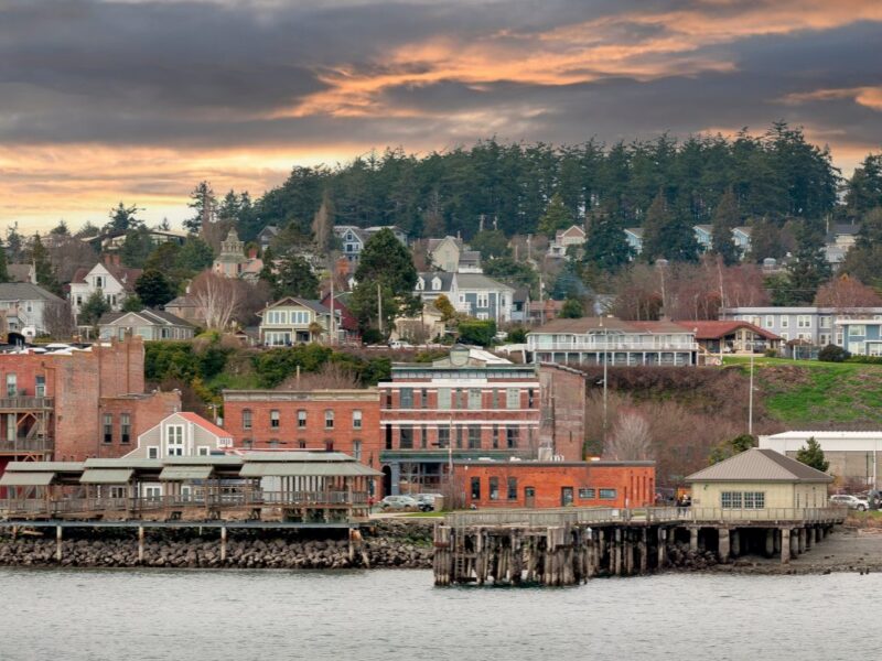 panoramic photo of downtown Port Townsend