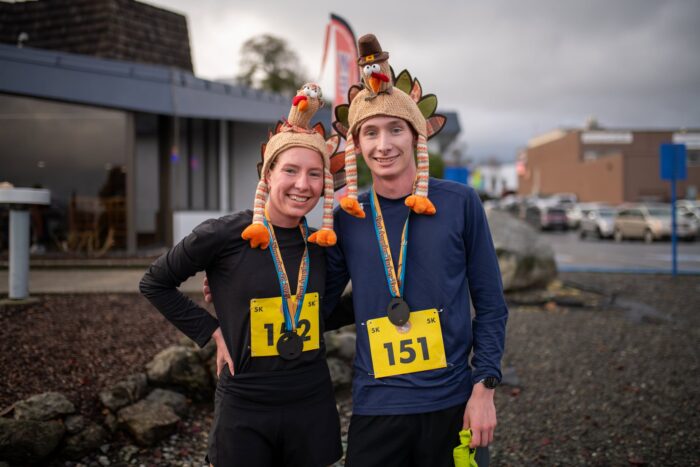 photo of Turkey Trot contestants in Port Angeles, WA