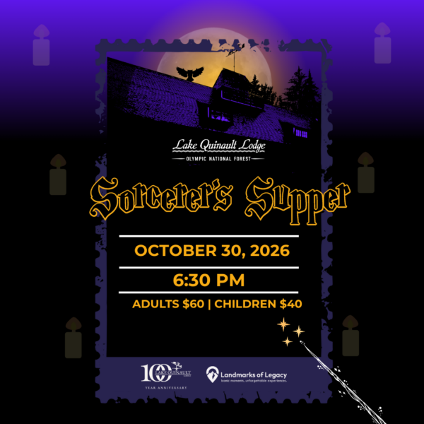 Sorcerer's Supper at Lake Quinault Lodge event graphic