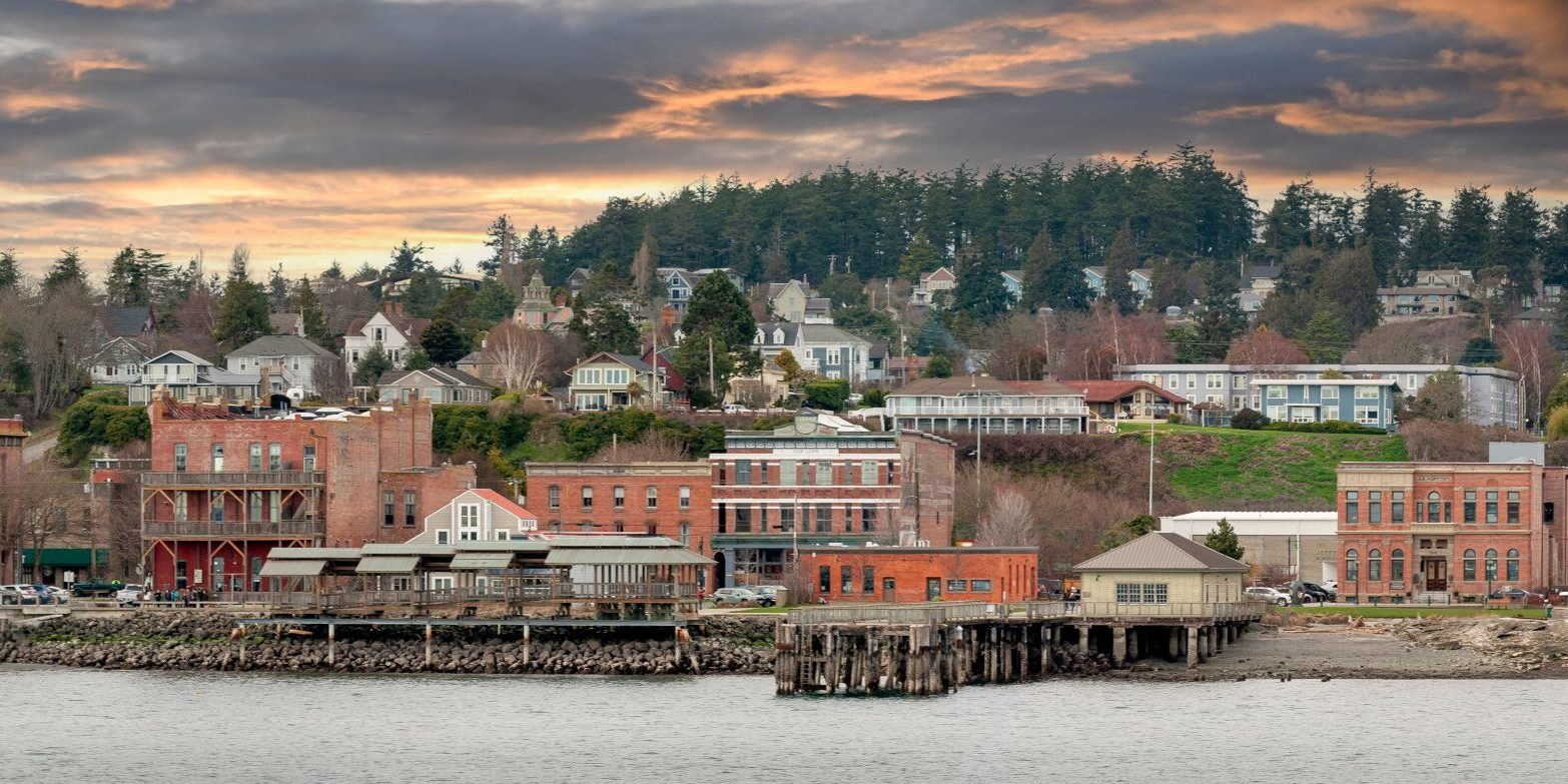panoramic photo of downtown Port Townsend